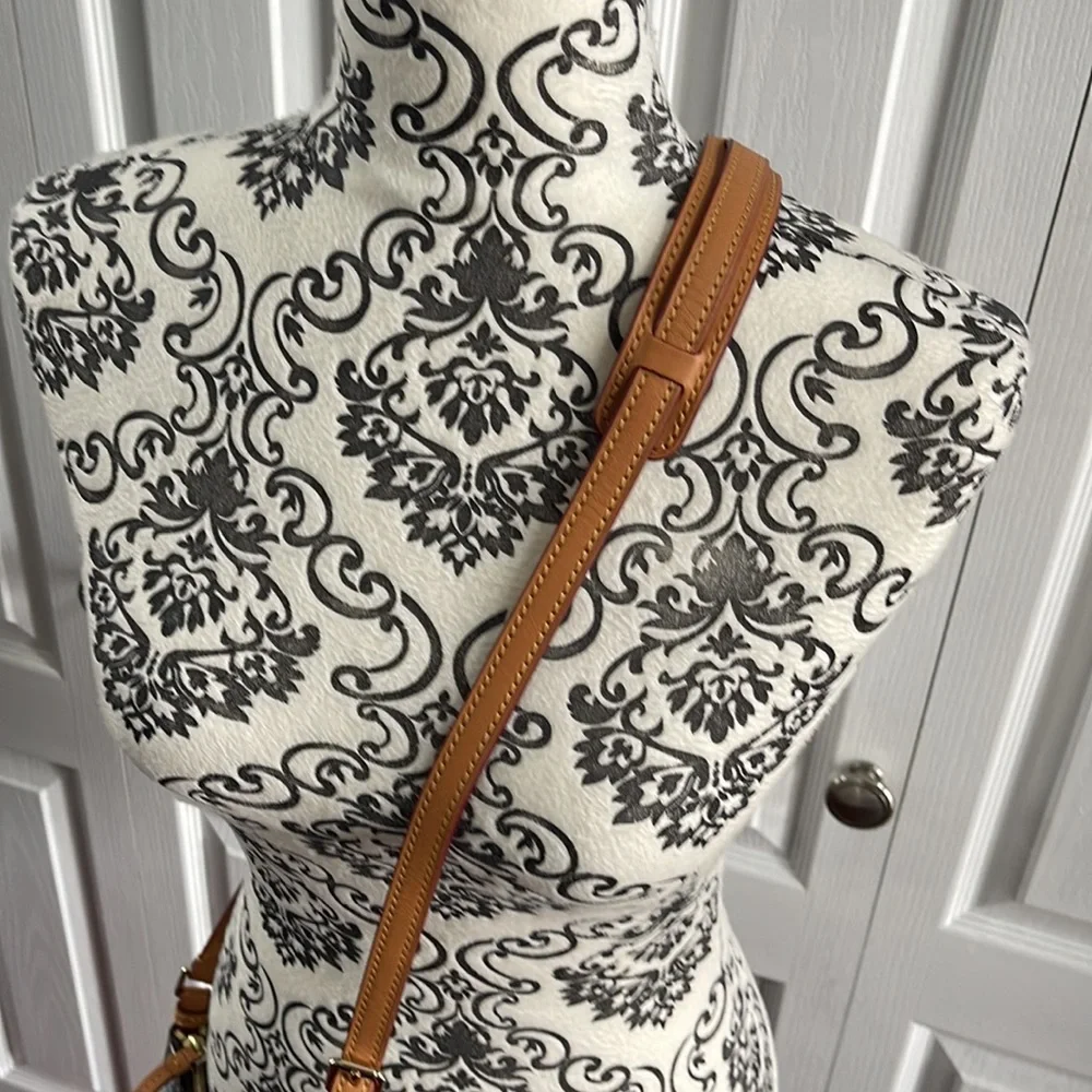 Dooney & Bourke 1975 DB Signature Letter Carrier Crossbody Bag - Picture 7 of 17